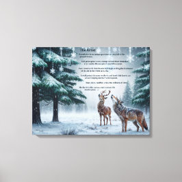 Das Künstlergedicht Canvas drucken Leinwanddruck