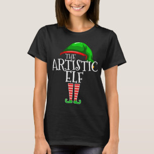 Das künstlerische Elf Matching Familie Weihnachtsg T-Shirt
