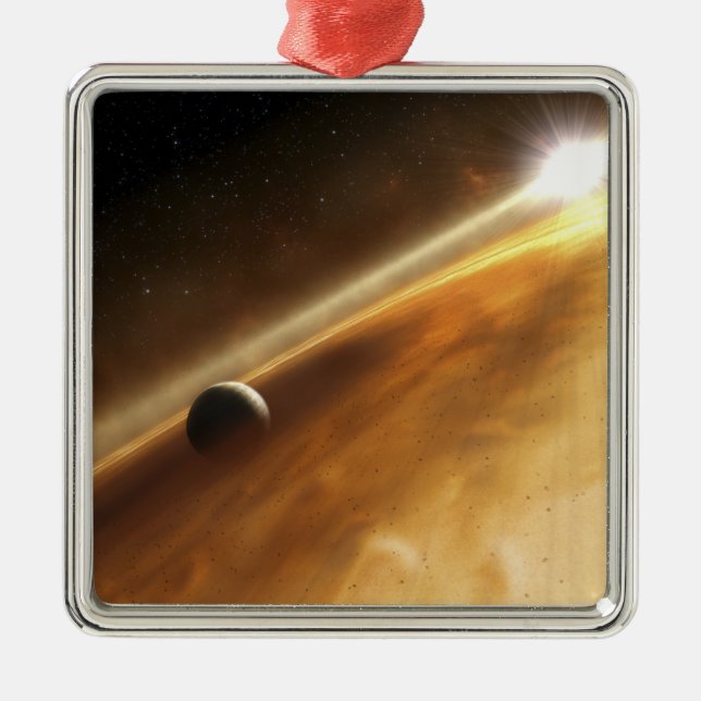 Das künstlerische Konzept des Sterns Fomalhaut Ornament Aus Metall (Vorne)