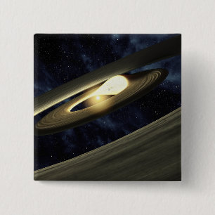 Das künstlerische Konzept zeigt einen Klumpen Mate Button