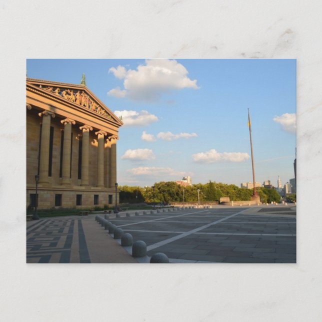 Das Kunstmuseum von Philadelphia Postkarte (Vorderseite)