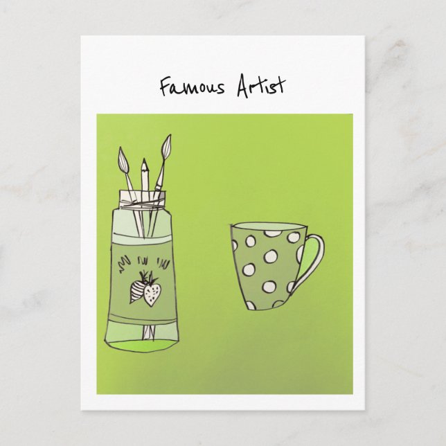 Das Kunstwerk Ihres Kindes auf einer Postkarte (Vorderseite)