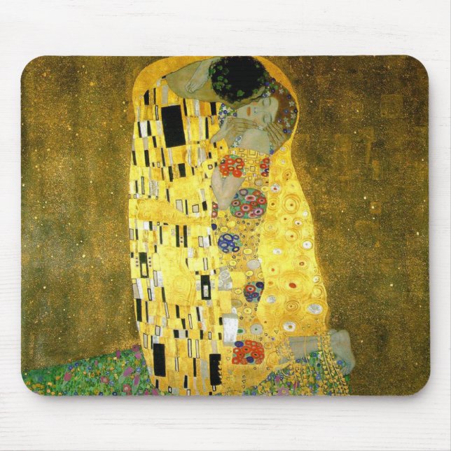 Das Kuss ~ Gustav Klimt Mousepad (Vorne)