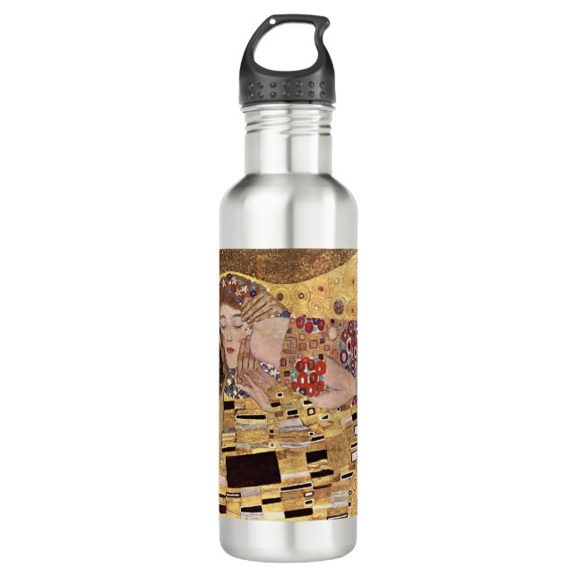 Das Kuss ~ Gustav Klimt Trinkflasche (Vorderseite)