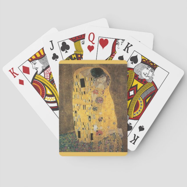 Das Kuss-Kartenstapele Gustav Klimts Spielkarten (Rückseite)