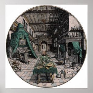 Das Labor des Alchemisten - Heinrich Khunrath - Poster