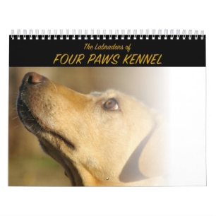 Das Labradors der vier Tatzen-Hundehütte Kalender