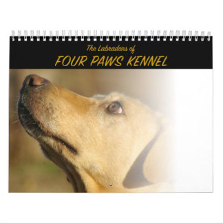 Das Labradors der vier Tatzen-Hundehütte Kalender