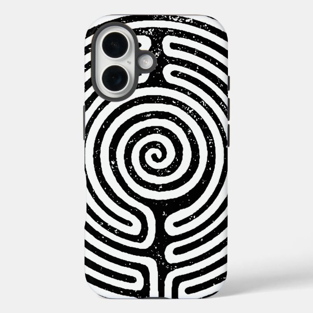 Das Labyrinth iPhone 16 Hülle (Rückseite)