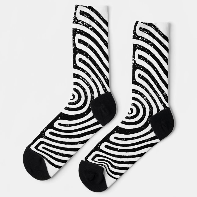 Das Labyrinth Socken (Linkes Detail)