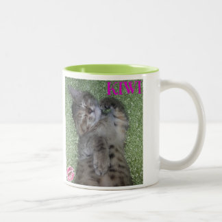 Das Lächeln-Kaffee-Tasse der Kiwi Zweifarbige Tasse