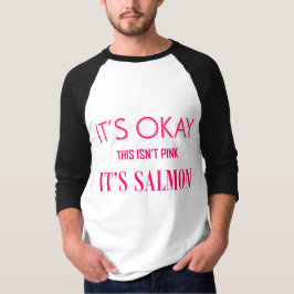 Das Lachsrosa-Shirt der Männer T-Shirt