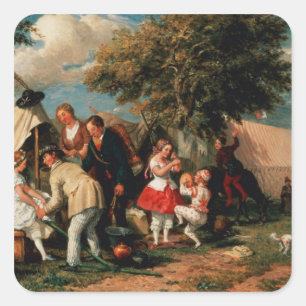 Das Lager der Akrobaten, Epsom Downs Quadratischer Aufkleber