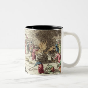 Das Lager der Israelite und des Opfers von Th Zweifarbige Tasse
