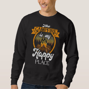 Das Lagerfeuer ist mein Glücksbringer für Camping Sweatshirt
