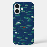 Das Lagoon-Muster des weißen Lotus Alligator