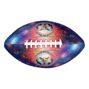 Das Land der Freien Zuhause Brauner Adler Feuerwer Football