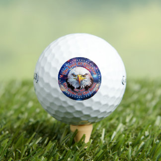 Das Land der Freien Zuhause Brauner Adler Feuerwer Golfball