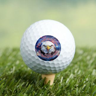 Das Land der Freien Zuhause Brauner Adler Feuerwer Golfball