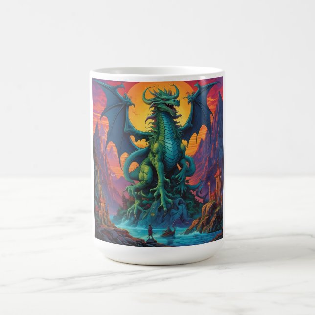 Das Land ist der Drache Kaffeetasse (Mittel)