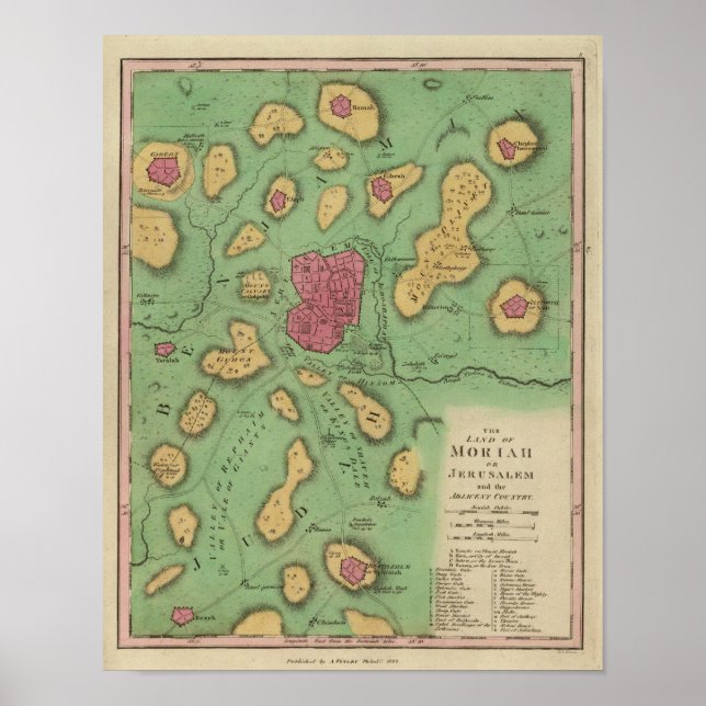 Das Land Moriah oder Jerusalem Poster (Vorne)