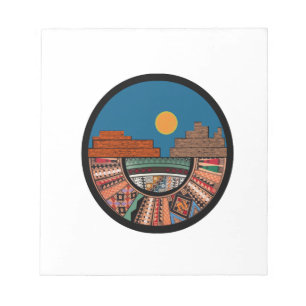 Das Land segnete Notizblock