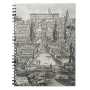 Das Landhaus d'Este bei Tivoli (Stich) Notizblock