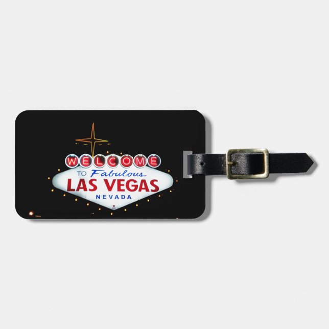Das Las Vegas-Zeichen - Willkommen nach Gepäckanhänger (Vorderseite horizontal)