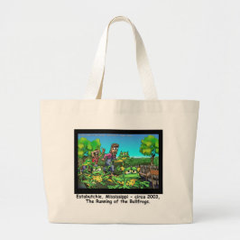 Das Laufen der Bullfrosch-Funny-Geschenke/Sammlers Jumbo Stoffbeutel