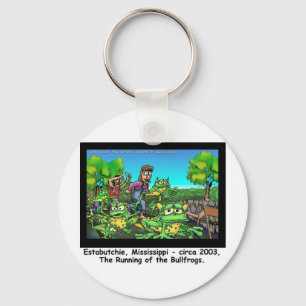 Das Laufen der Bullfrosch-Funny-Geschenke/Sammlers Schlüsselanhänger