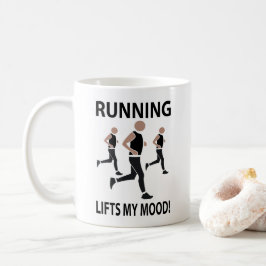 Das Laufen hebt meine Stimmung ab Kaffeetasse