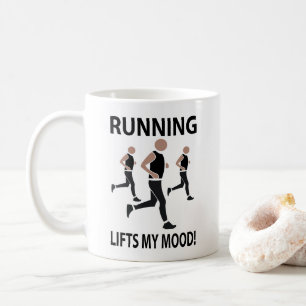 Das Laufen hebt meine Stimmung ab Kaffeetasse