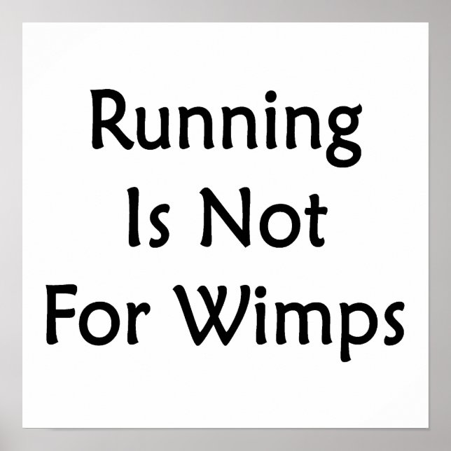 Das Laufen ist nicht für Wimps Poster (Vorne)