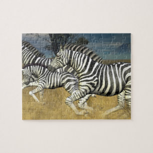 "Das Laufen Stripes" Zebra-Puzzlen
