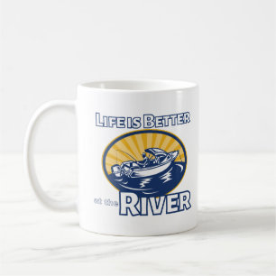 Das Leben am Fluss ist besser Kaffeetasse
