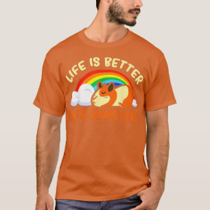 Das Leben am Nagetier ist besser bei Hamstern mit  T-Shirt