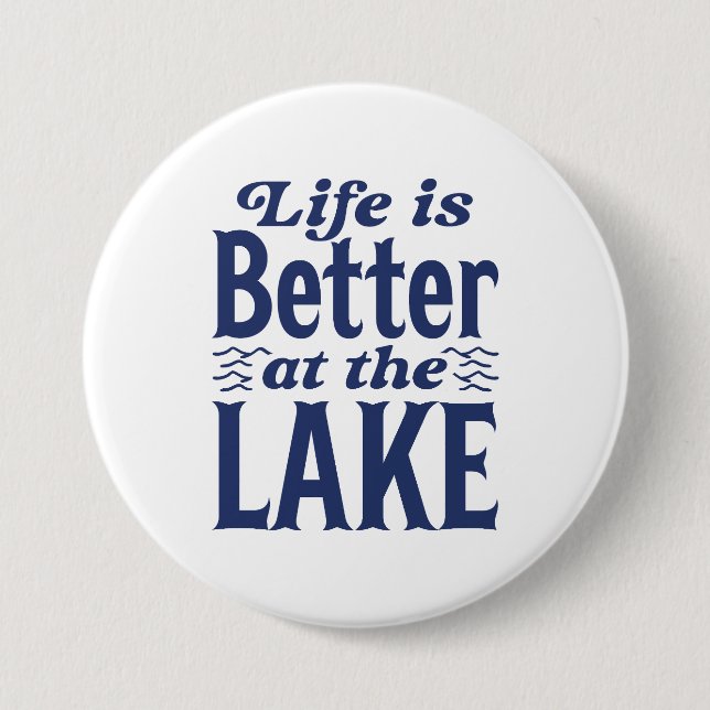 Das Leben am See ist besser Button (Vorderseite)