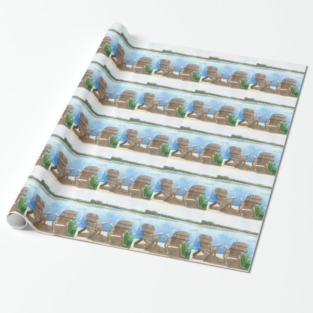 Das Leben am See ist besser Geschenkpapier (Ungerollt)