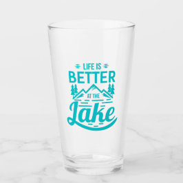 Das Leben am See ist besser Glas