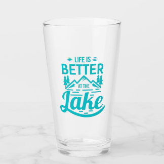 Das Leben am See ist besser Glas
