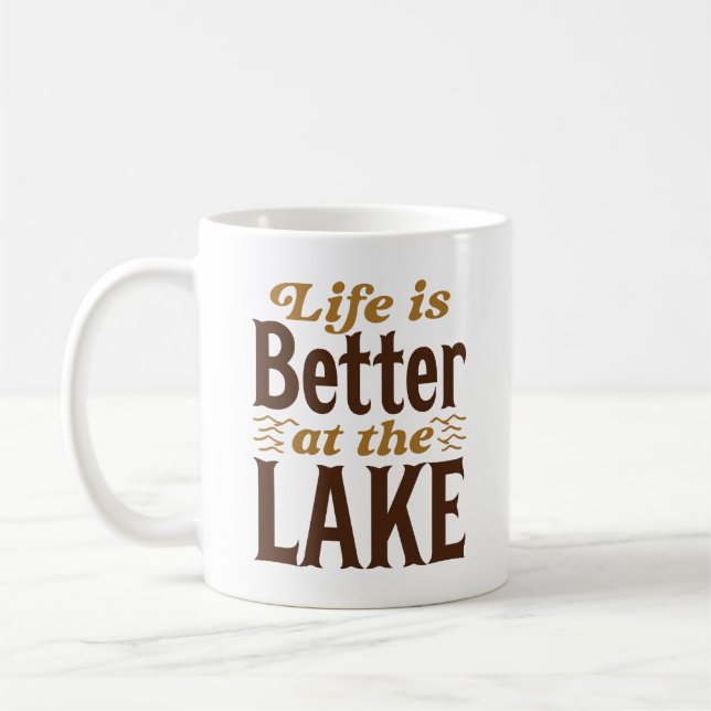 Das Leben am See ist besser Kaffeetasse (Links)