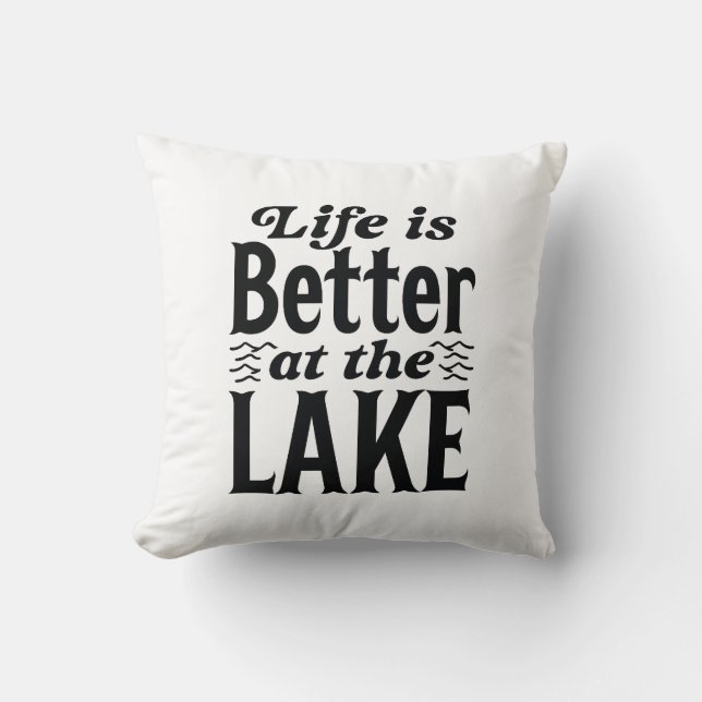 Das Leben am See ist besser Kissen (Vorderseite)