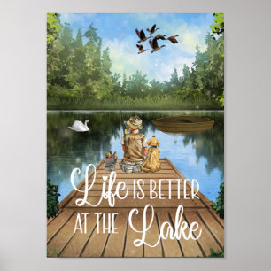 Das Leben am See ist besser Poster