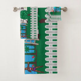 Das Leben am Strand Badhandtuch Set