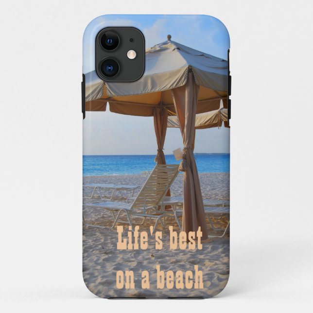 Das Leben am Strand Case-Mate iPhone Hülle (Rückseite)