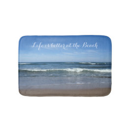 Das Leben am Strand ist besser Badematte