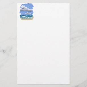 Das Leben am Strand ist besser Briefpapier
