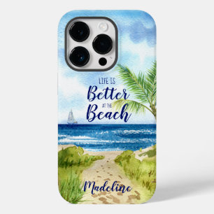 Das Leben am Strand ist besser Case-Mate iPhone 14 Pro Hülle