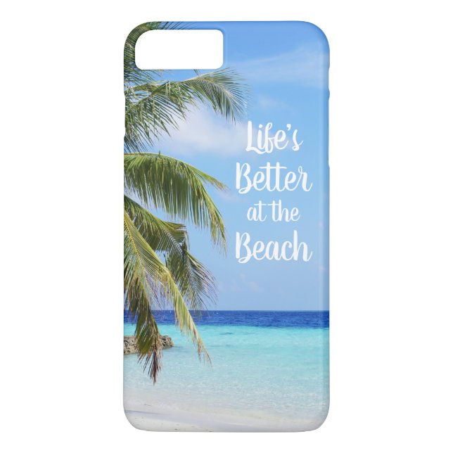 Das Leben am Strand ist besser Case-Mate iPhone Hülle (Rückseite)