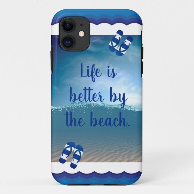 Das Leben am Strand ist besser Case-Mate iPhone Hülle (Rückseite)